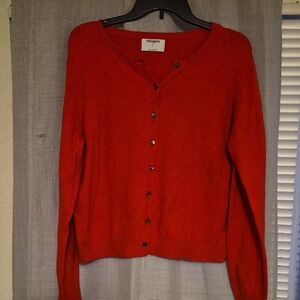 Old Navy Women's Bright Red Cardigan